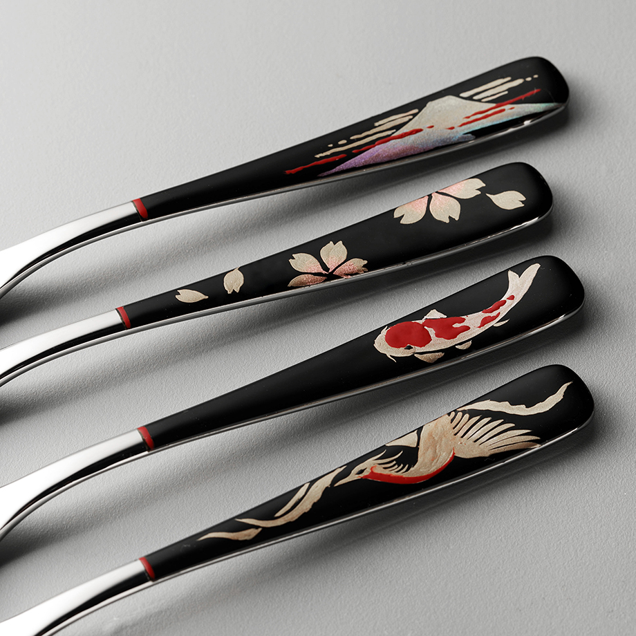 蒔絵入りなめらかカレースプーン