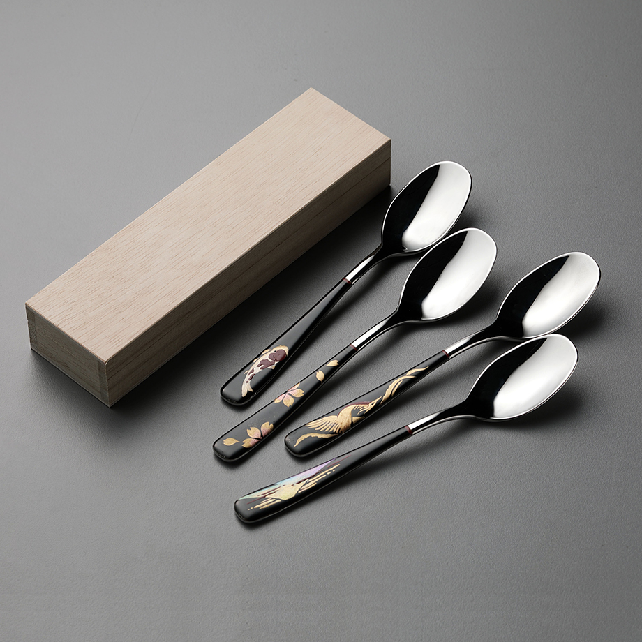 蒔絵入りなめらかカレースプーン